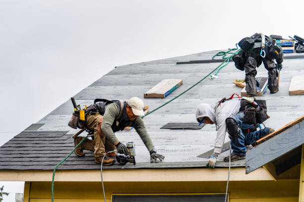 Professional Roof Installation technician working in Columbia City, IN